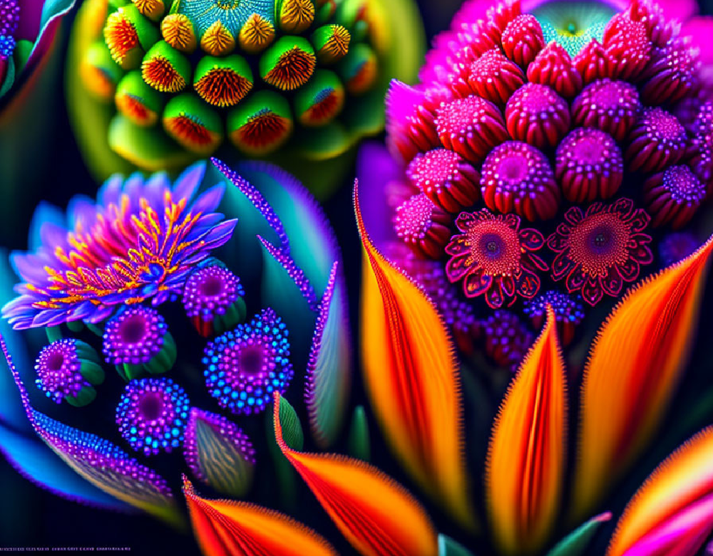 Vibrant abstract flowers symbolizing Gate 1 in Human Design – The Creative, representing self-expression and individual artistry