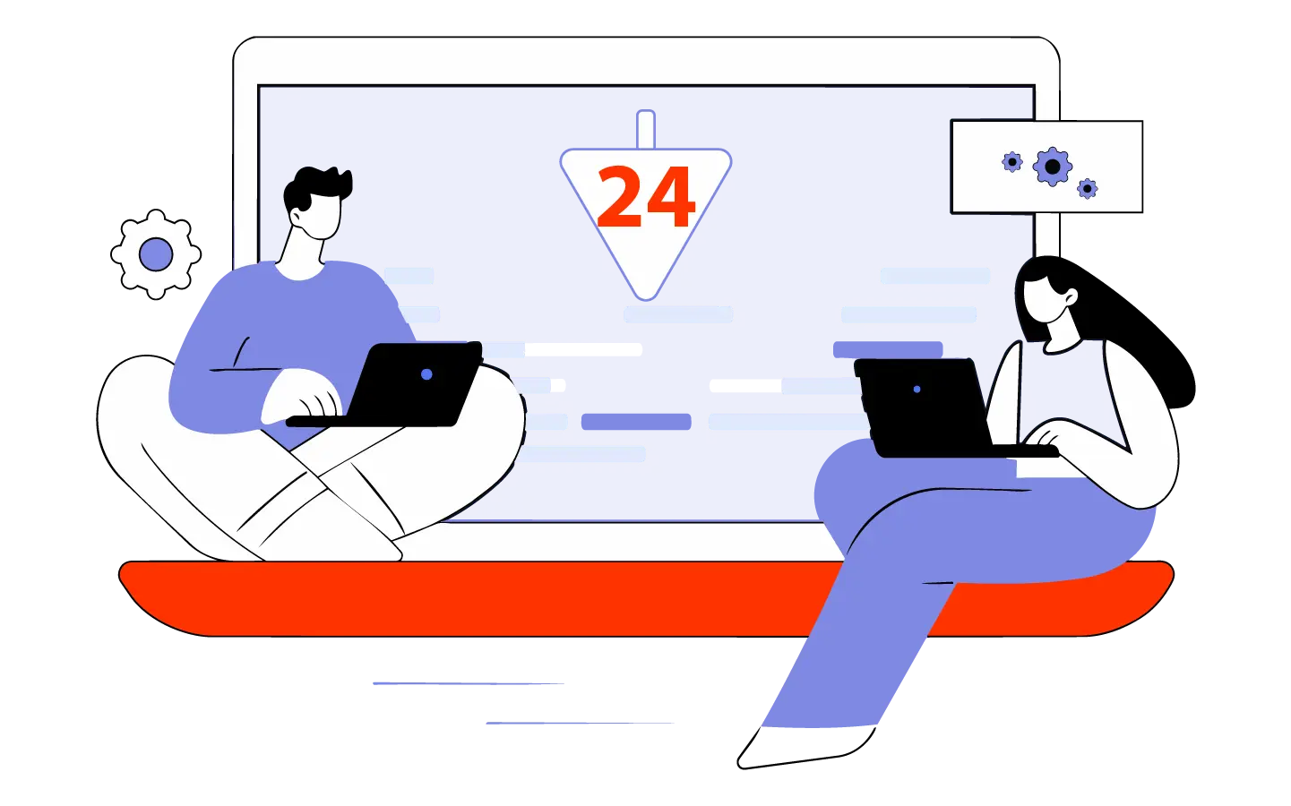 24 showing where gate sits