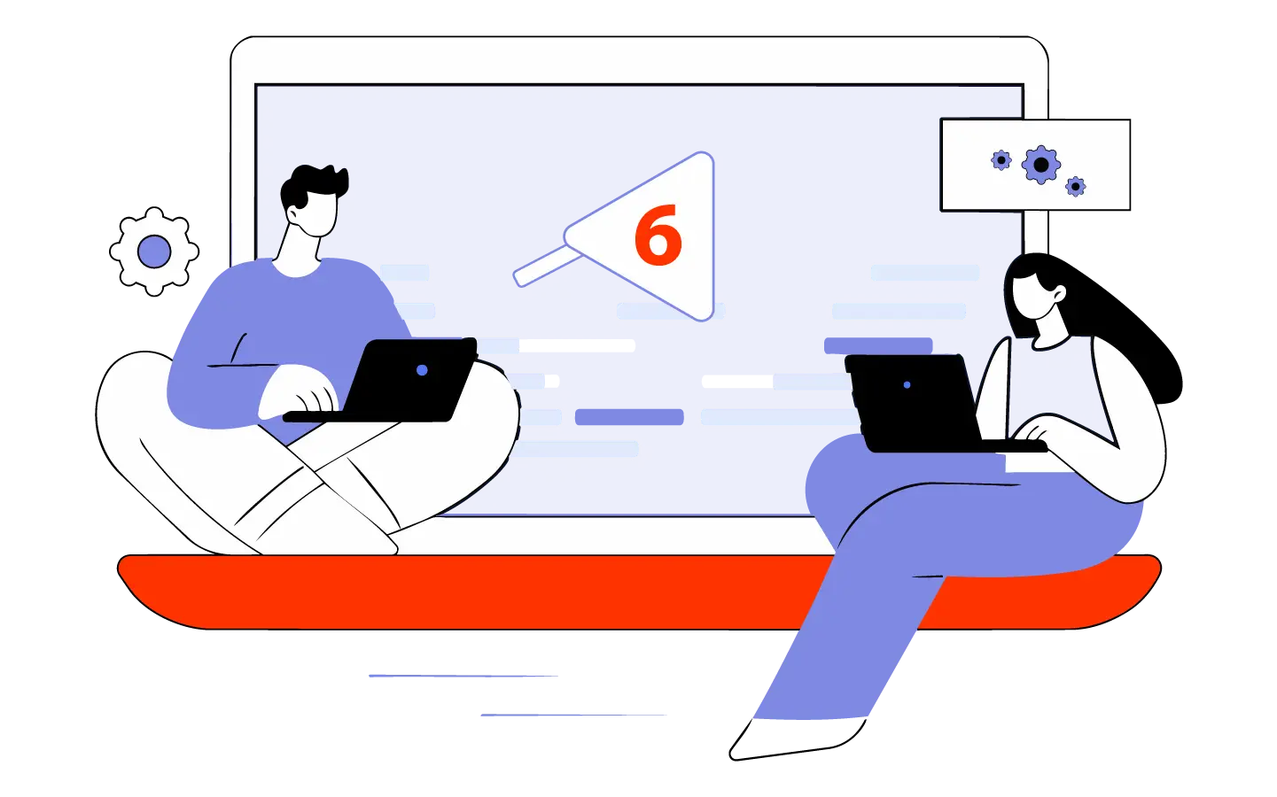 6 showing where gate sits