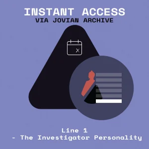 Line 1 - The Investigator Personality